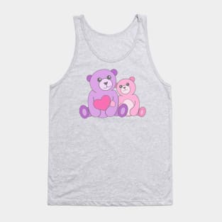 Mom and Baby, Best Friends Teddy Bears Tank Top